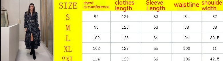 Abito da principessa a maniche lunghe a pois