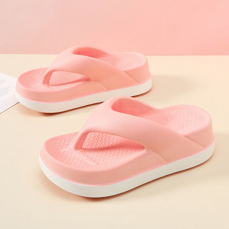 Height-Boosting Non-Slip Flip Flops