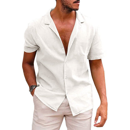 Casual short sleeve beach shirt.