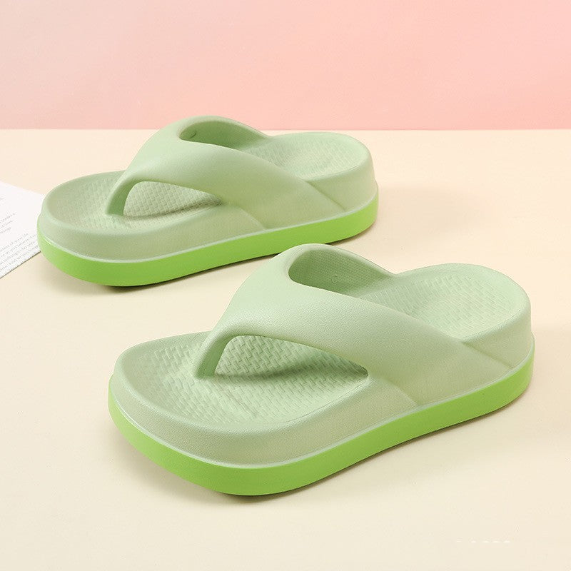 Height-Boosting Non-Slip Flip Flops