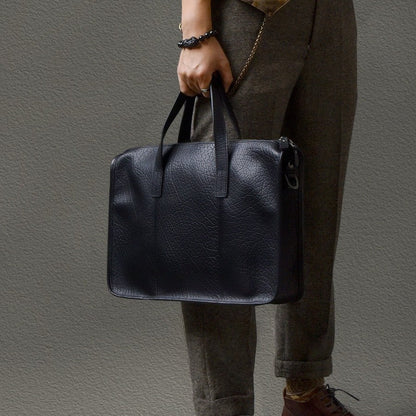 Cowhide Commuter Hand-carrying Bag