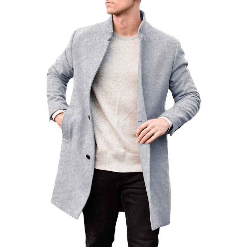 New Thick Woolen Men's Coat