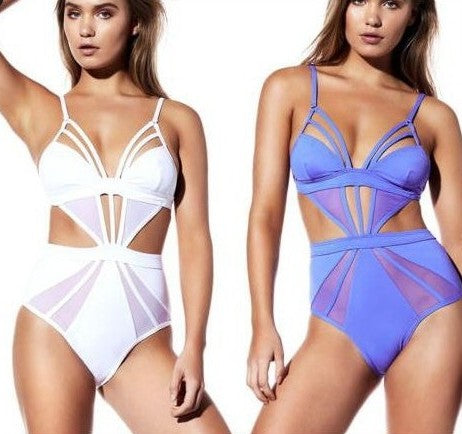 Sleeveless One Piece Swimsuit