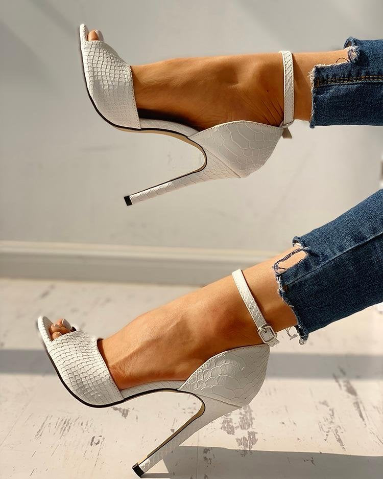 Super high heel plus size women sandals