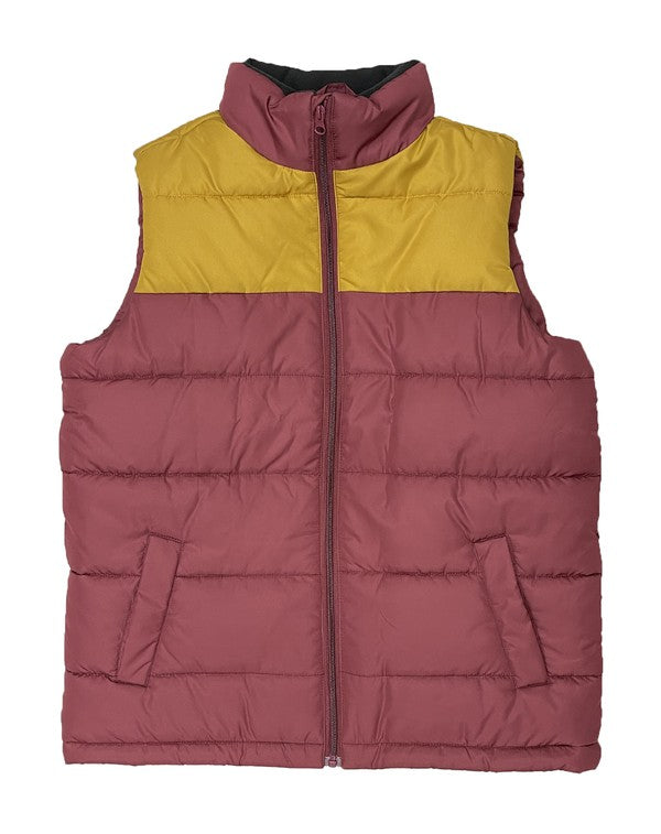 PADDED WINTER TWO TONE VEST