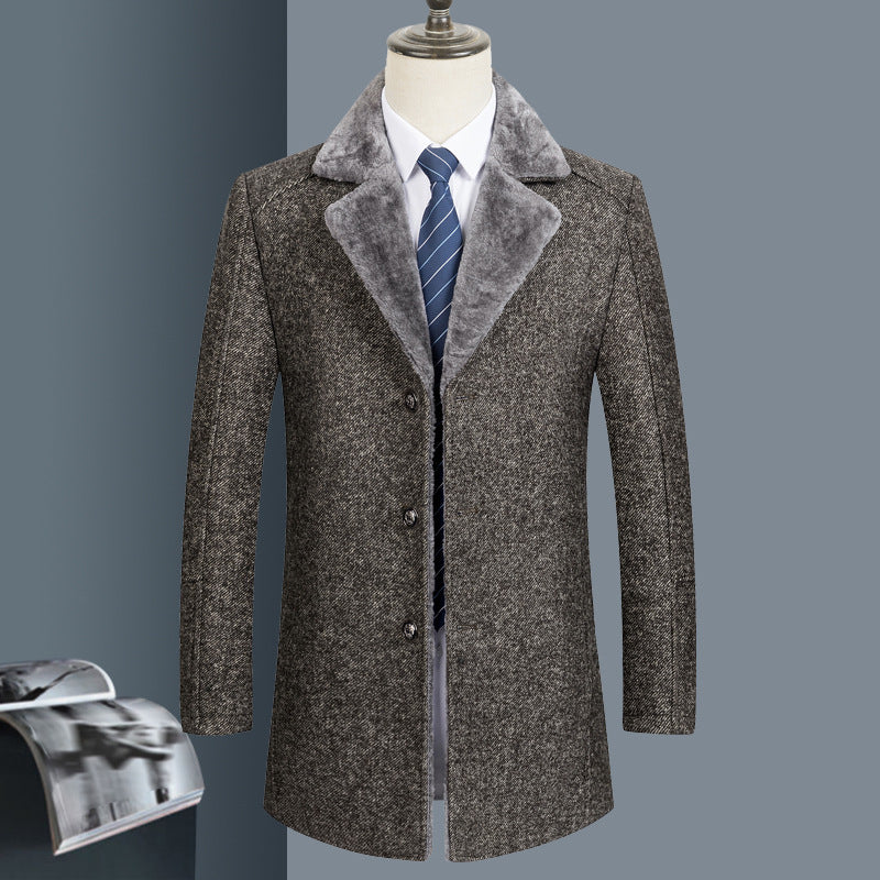 Woolen Coat Clothing  Lapel