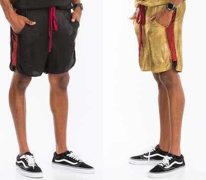 METALLIC FLICK SHORTS