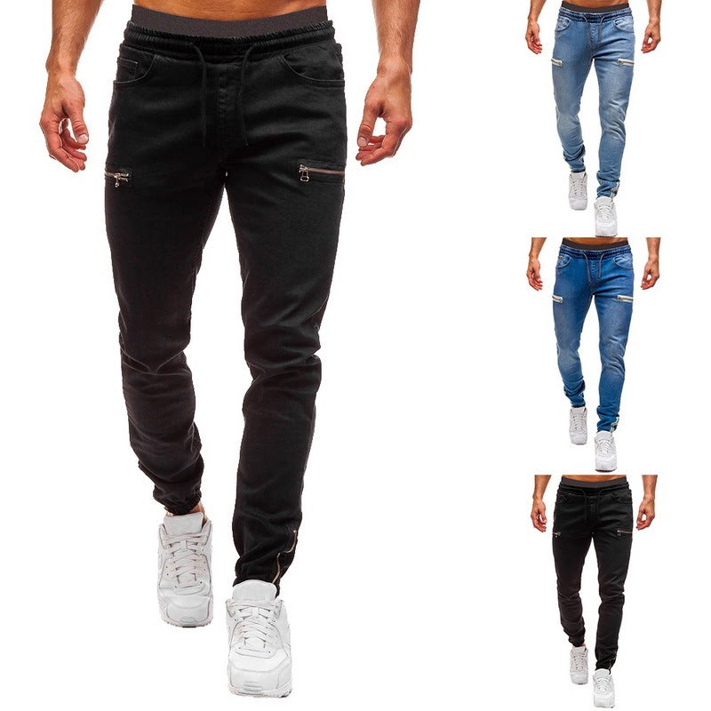 Jeans Trousers For Men Retro Party Work