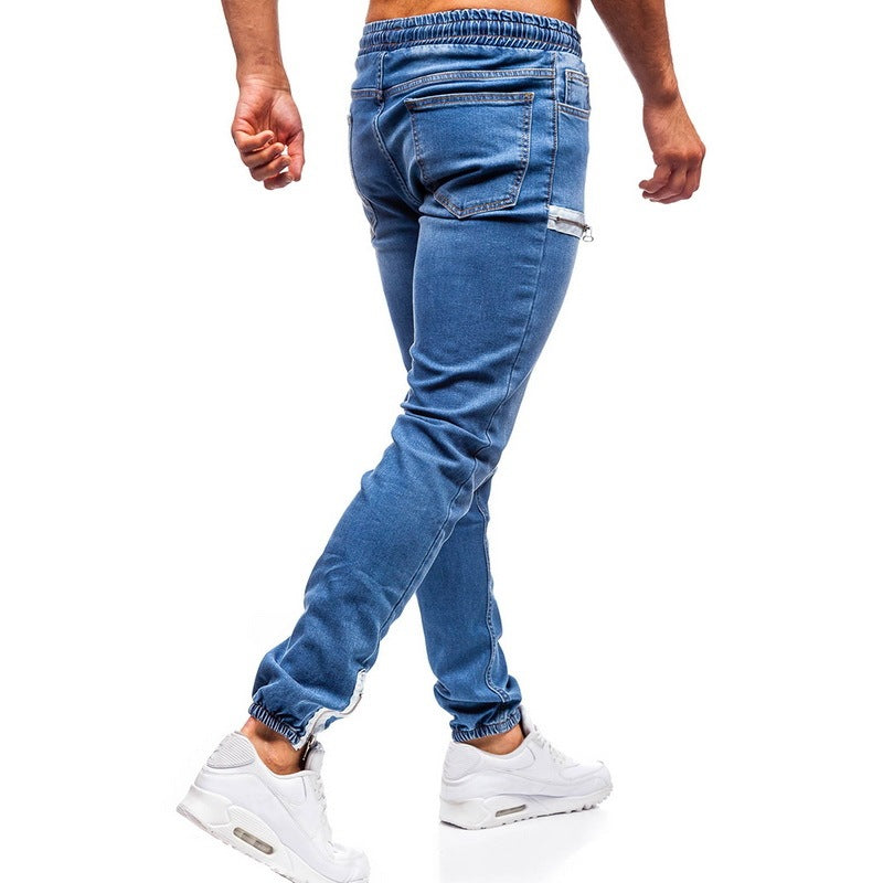 Jeans Trousers For Men Retro Party Work