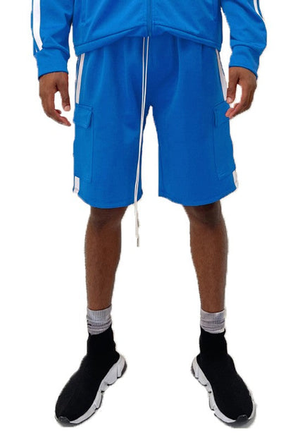 Two Stripe Cargo Pouch Shorts