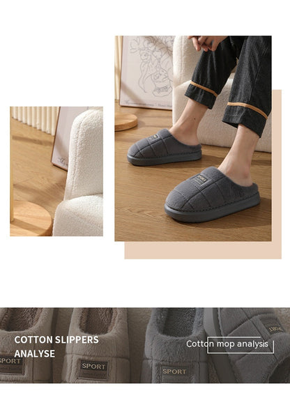 Cozy cotton wool slippers: toasty comfort