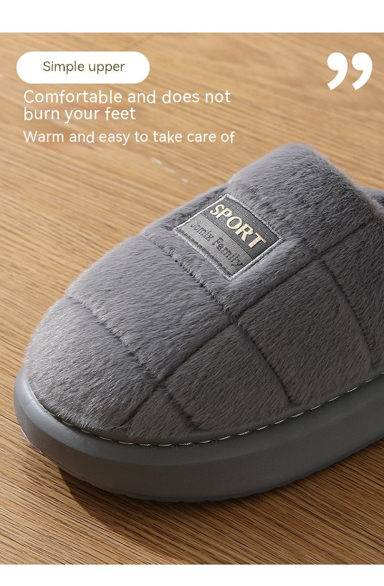 Cozy cotton wool slippers: toasty comfort