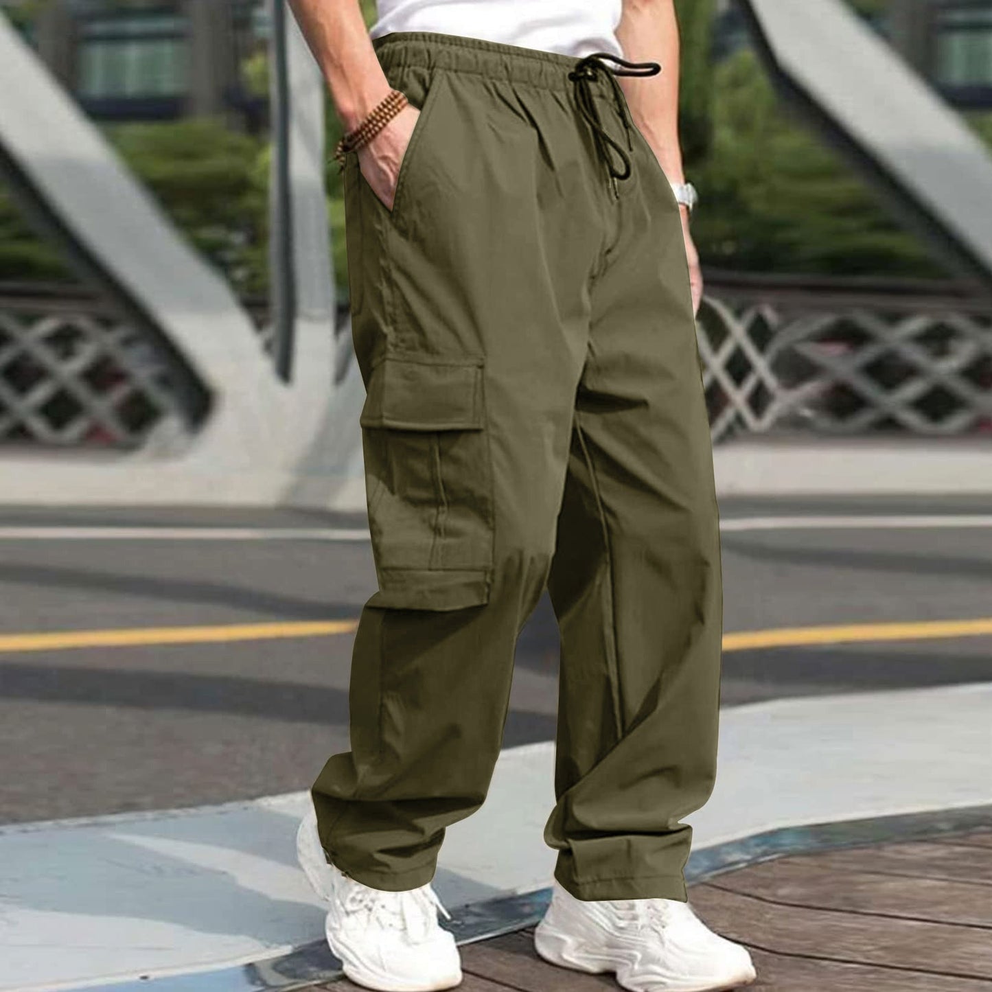 Casual Cargo Pants For Men Loose Straight