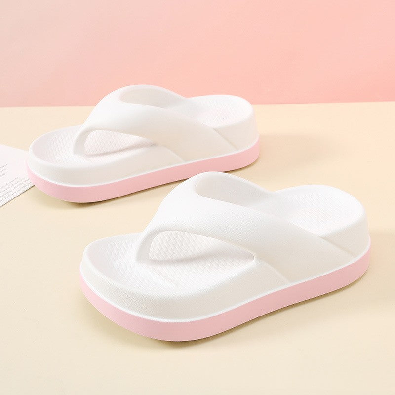 Height-Boosting Non-Slip Flip Flops