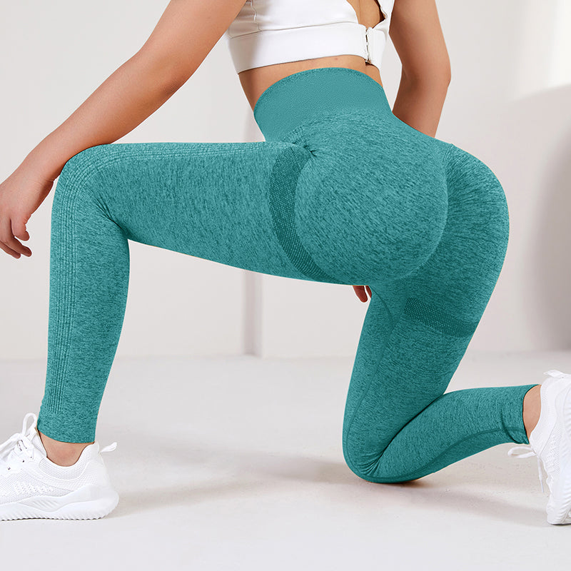 Butt-lifting seamless yoga fitness leggings