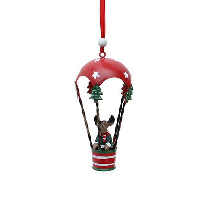 Scandi Hot Air Balloon Christmas Charm