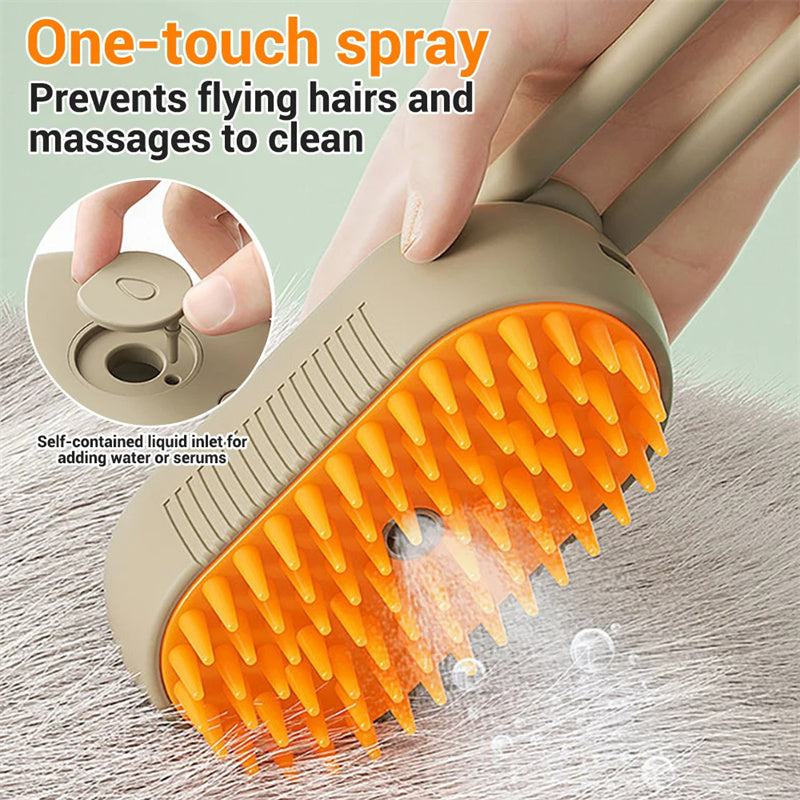 3-in-1 electric pet grooming brush.