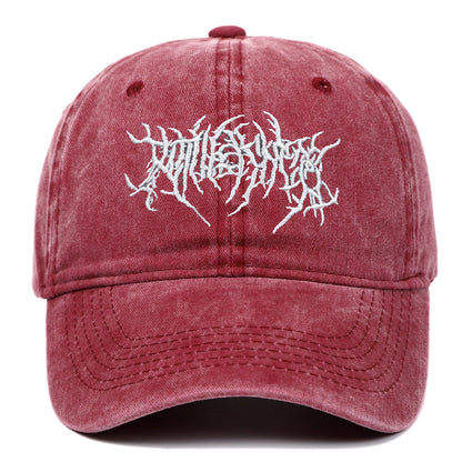 Retro Washed Baseball Cap Embroidered Hat