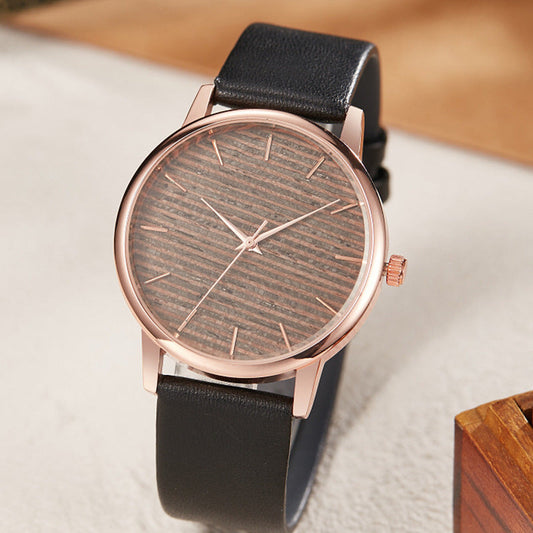 Orologio con cintura in legno ultra sottile