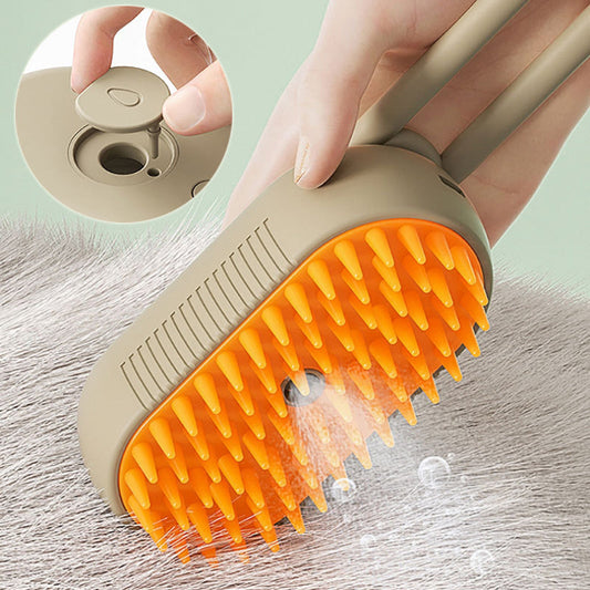 3-in-1 electric pet grooming brush.