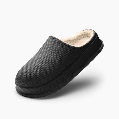 Warm, waterproof, non-slip EVA slippers.