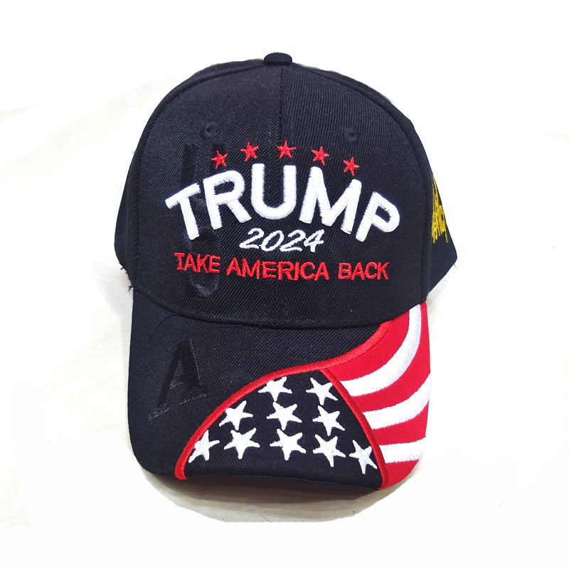 American Flag Letter Embroidered Baseball Cap