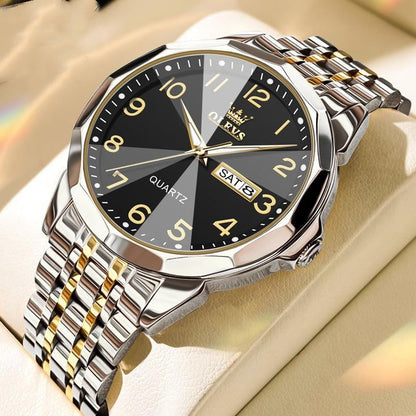 Digital Calendar Quartz Watch Waterproof Men