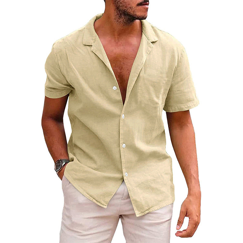 Casual short sleeve beach shirt.