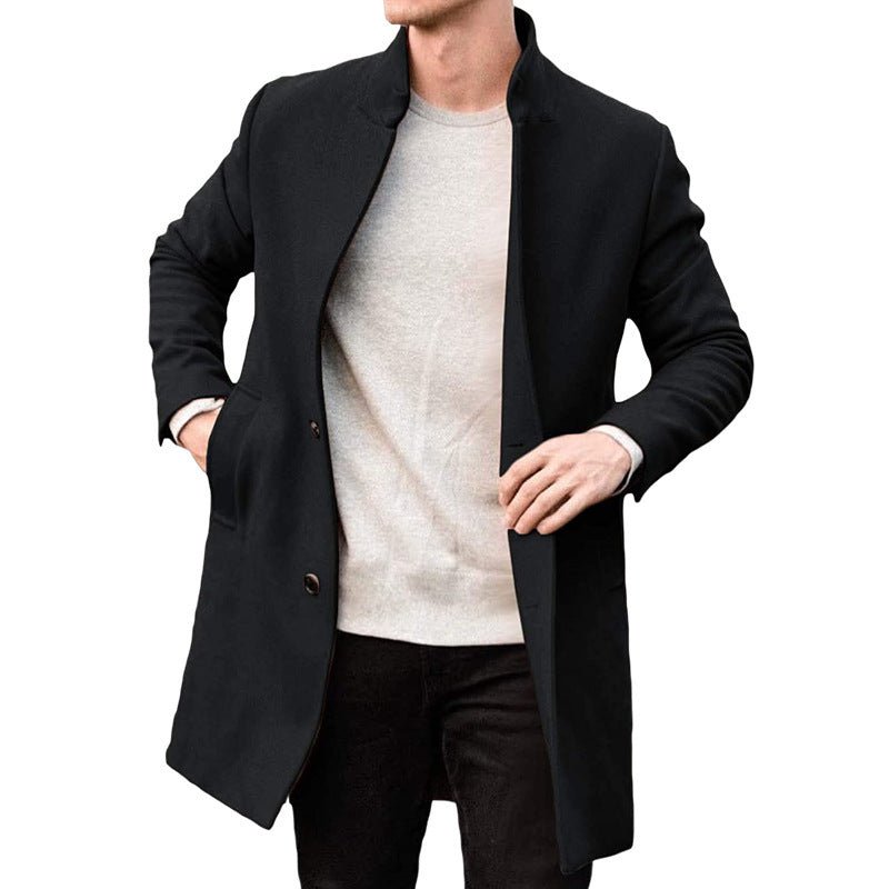 New Thick Woolen Men's Coat