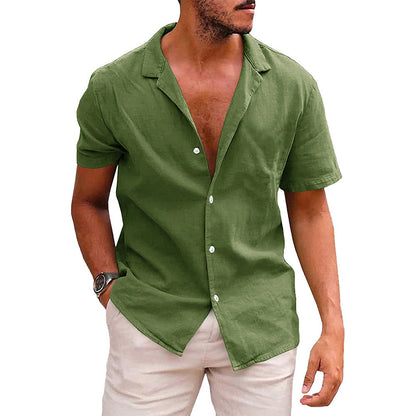 Casual short sleeve beach shirt.