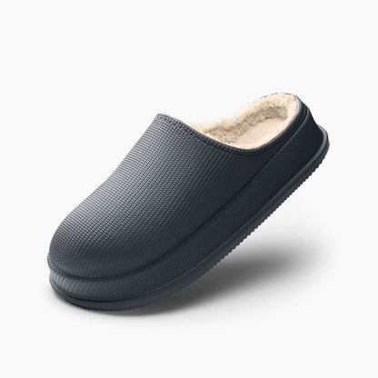 Warm, waterproof, non-slip EVA slippers.