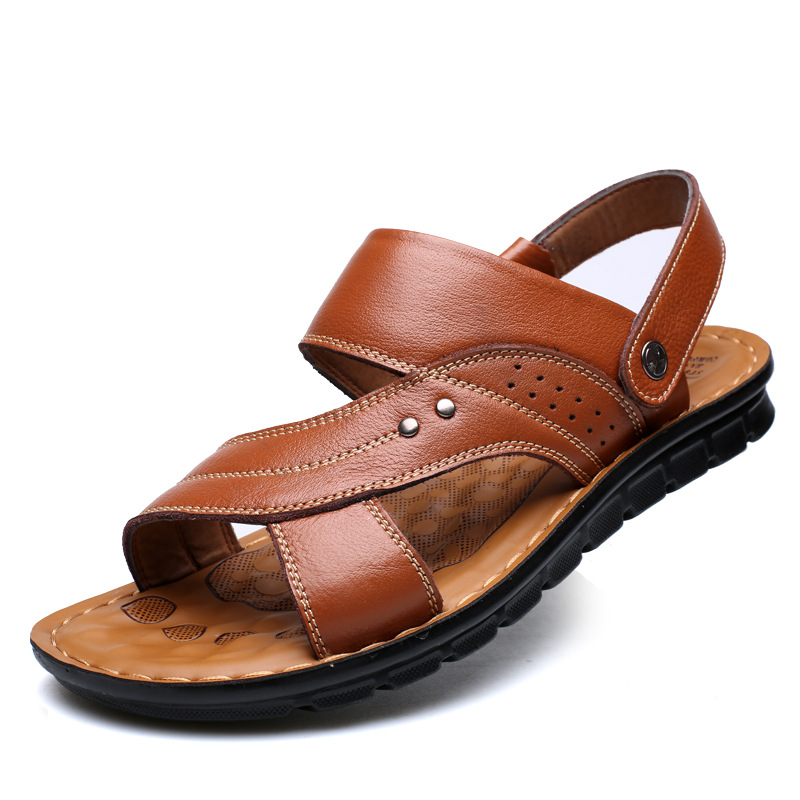 Adjustable back strap beach slides.