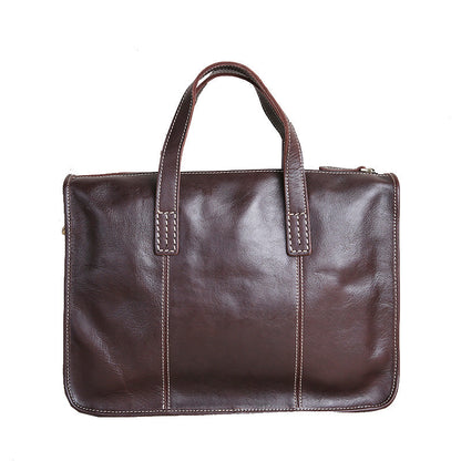 Vintage Leather Briefcase Computer Bag