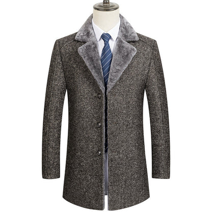 Woolen Coat Clothing  Lapel