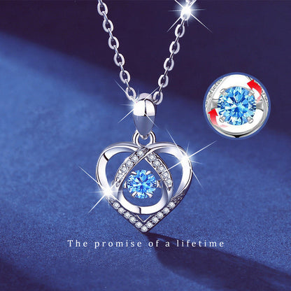 Beating Luxury Love Rhinestones Necklace Jewelry