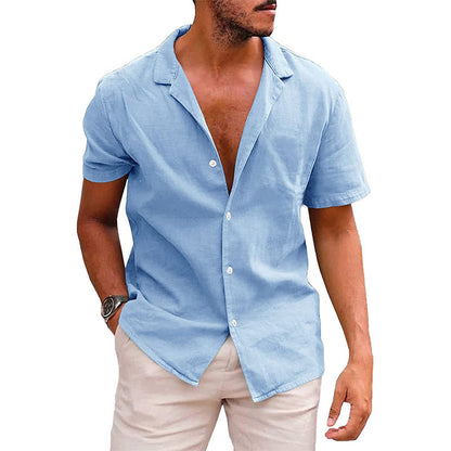 Casual short sleeve beach shirt.