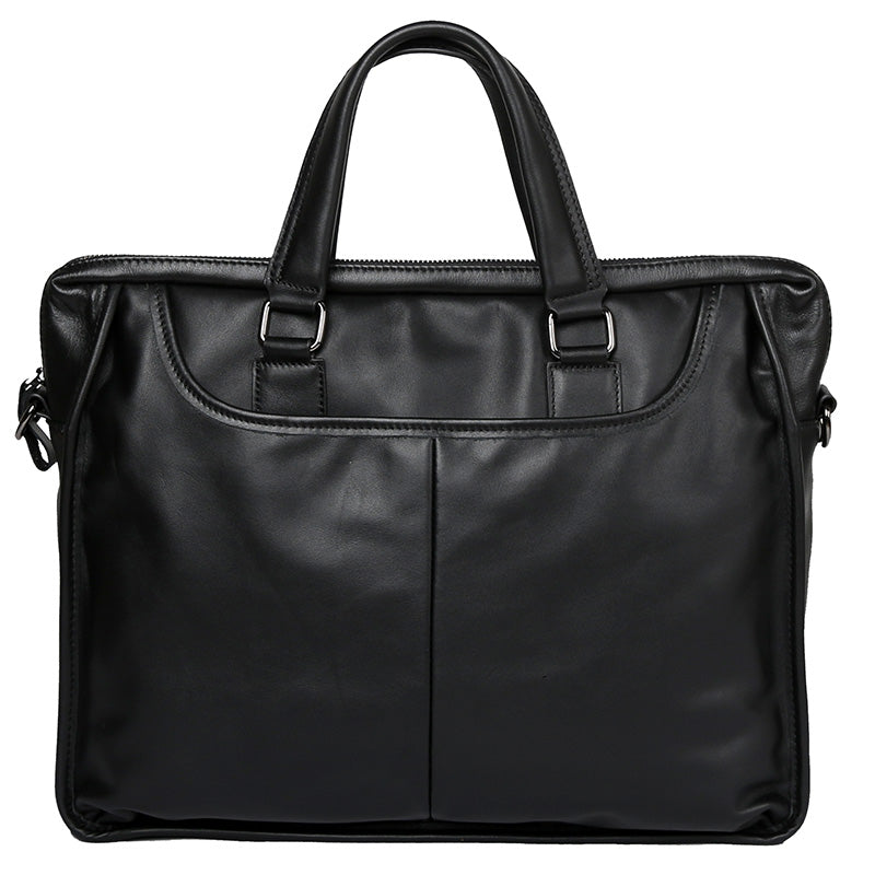 Men's Portable Leather Leisure Briefcase