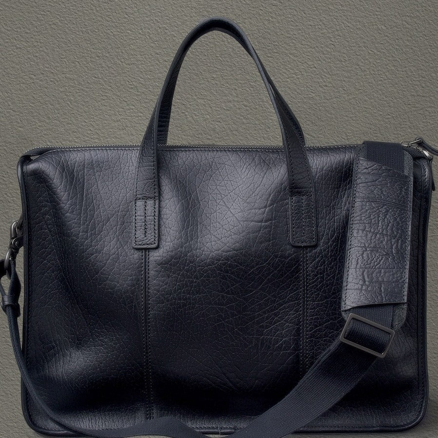 Cowhide Commuter Hand-carrying Bag