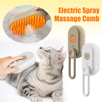 3-in-1 electric pet grooming brush.