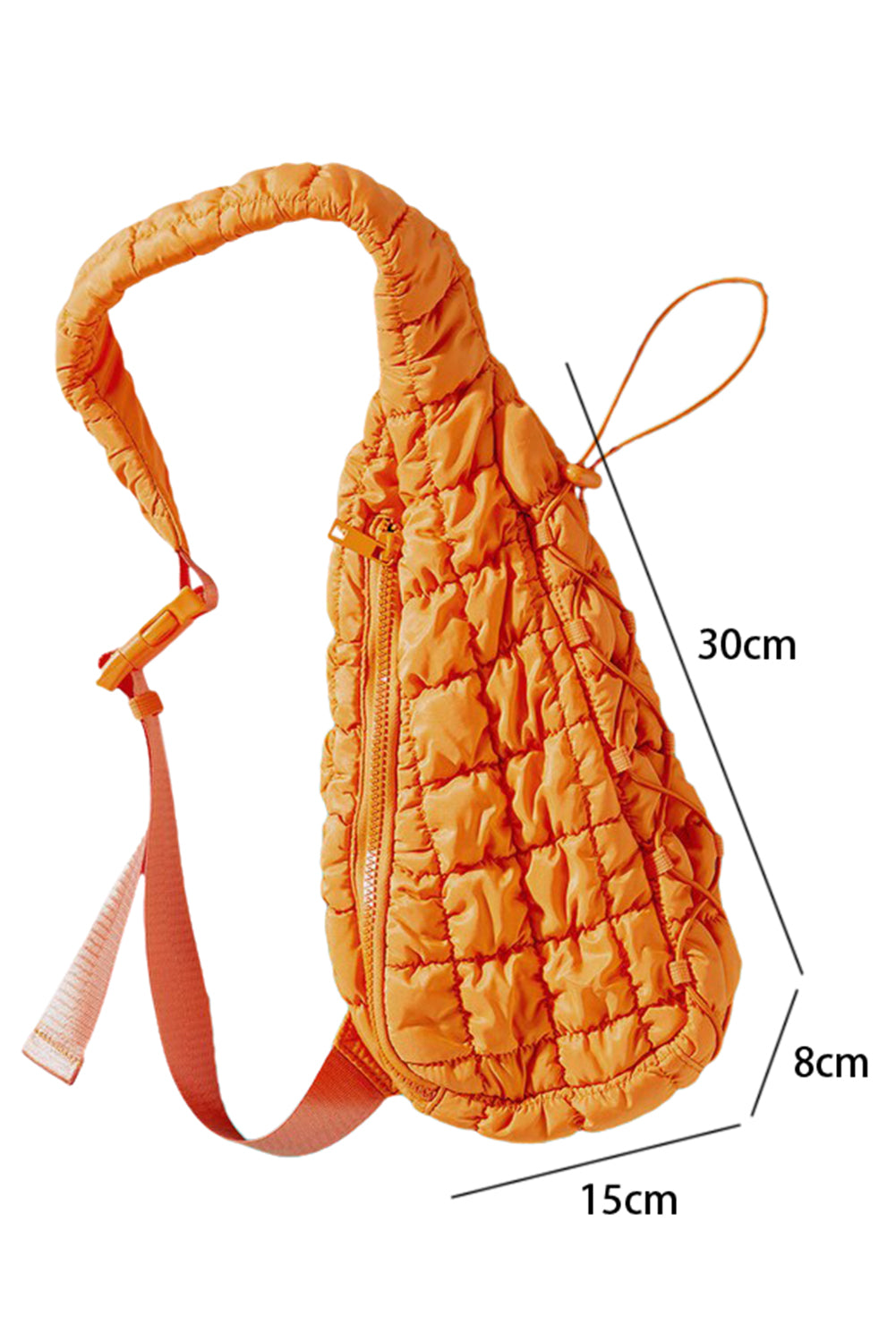 Marshmallow Quilted Drawstring Sling Bag