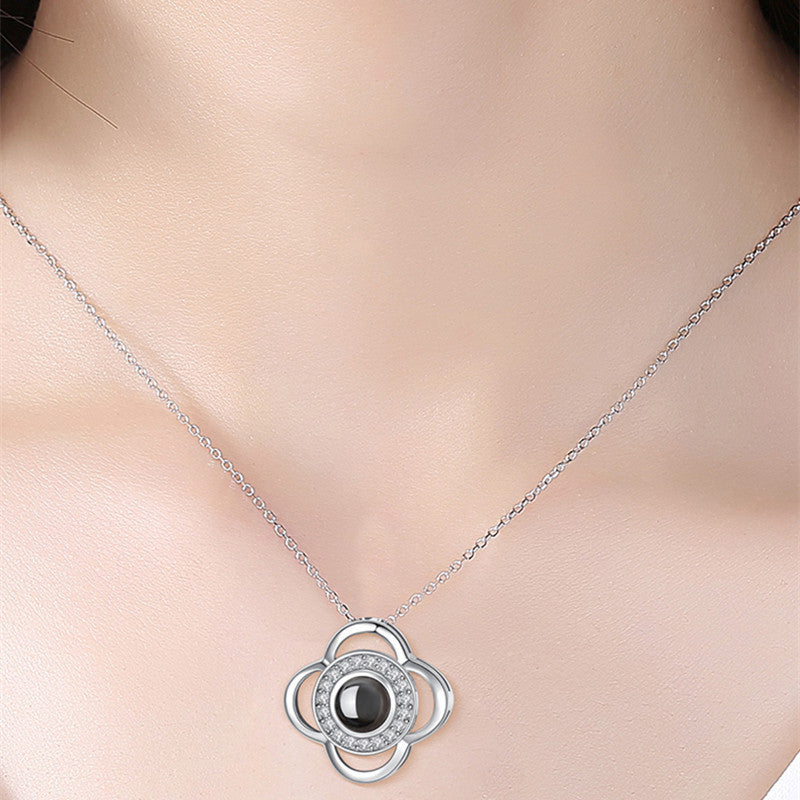 Metal Rose Jewelry Necklace Gifts