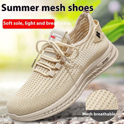 Leisure Pajamas Soft Bottom Mesh Shoes