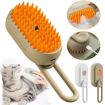 3-in-1 electric pet grooming brush.