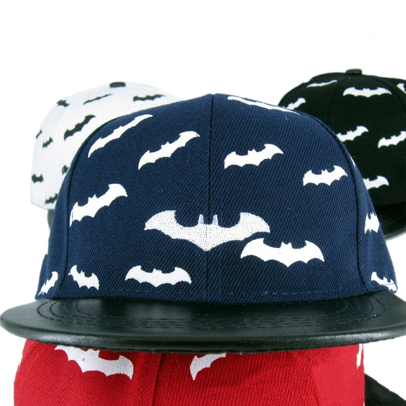 Bat Print Men's And Women's Hip Hop Baseball Cap