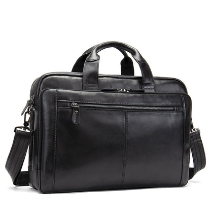 Men's Hand-carrying Genuine Leather Briefcase