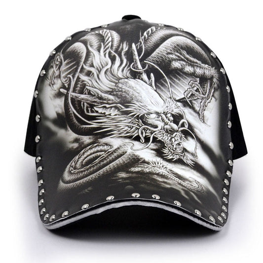 Personalized Stylish Print Dragon Sun-poof Peaked Cap