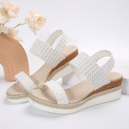 Summer Wedge Sandals For Women Peep-toe Shoes