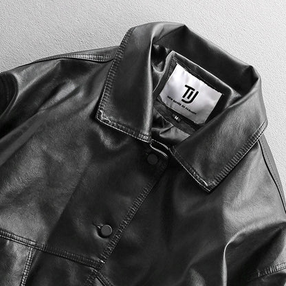 Men's motorcycle jacket, youthful style