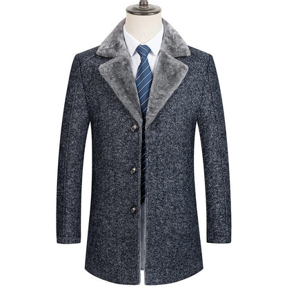 Woolen Coat Clothing  Lapel