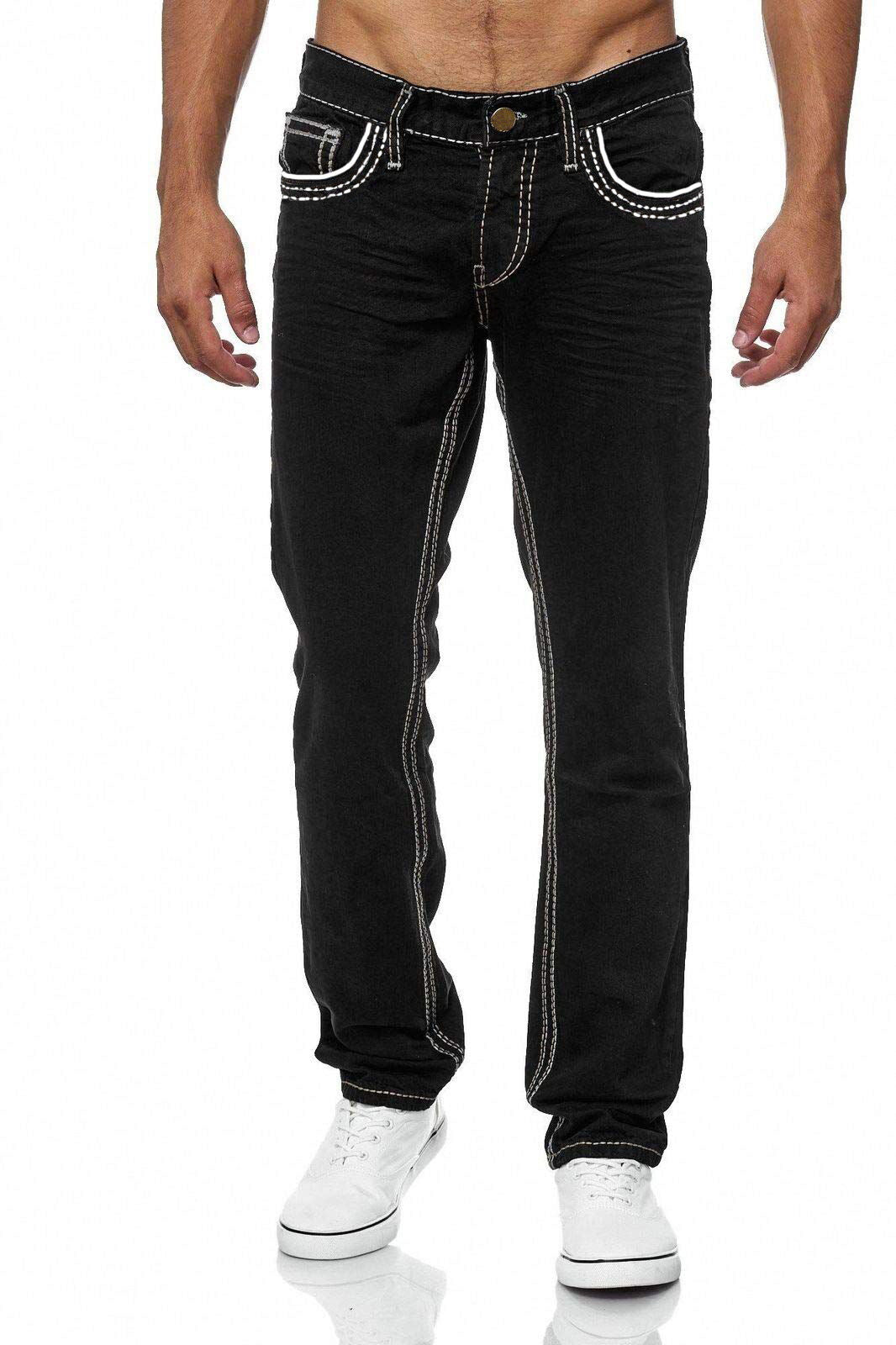 Pockets Straight Pants Business Casual Daily Streetwear